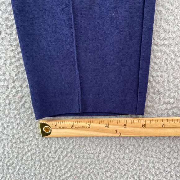 Eileen Fisher Pants Womens Small Navy Pull On Stretch Pocket Ankle Viscose Knit - Picture 9 of 12